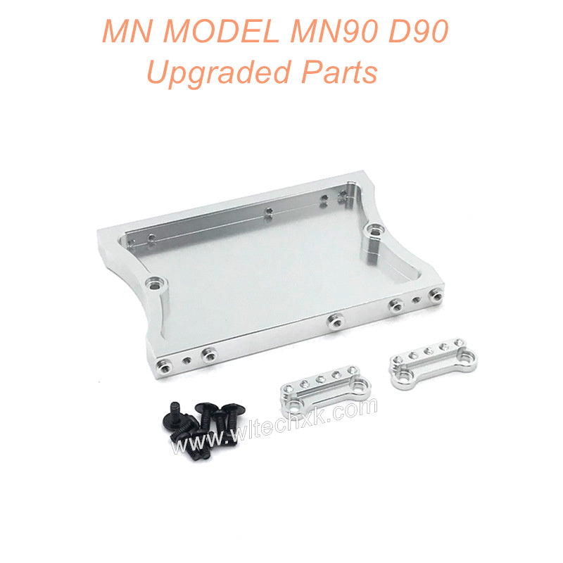 35-MNMODEL-D90-MN90-rc-car-Upgrades-Parts-Shock-Tower-and-Tail-Plate-Silver