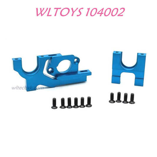 WLTOYS 104002 Reduction gear fixing seat + Motor fixed base Upgrade 1/10 Brushless 60km/h RC Car blue