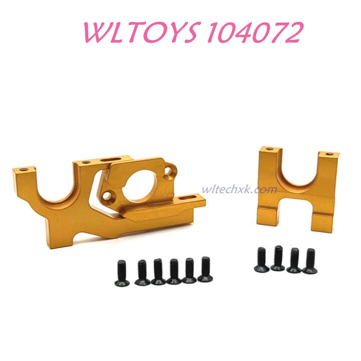 Upgrade part of WLTOYS 104072 Upgrade Parts Adjustable Motor Seat 1/10 4WD 2.4Ghz 60km/h RC Car RTR gold