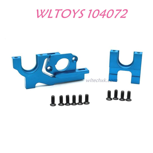 Upgrade part of WLTOYS 104072 Upgrade Parts Adjustable Motor Seat 1/10 4WD 2.4Ghz 60km/h RC Car RTR blue