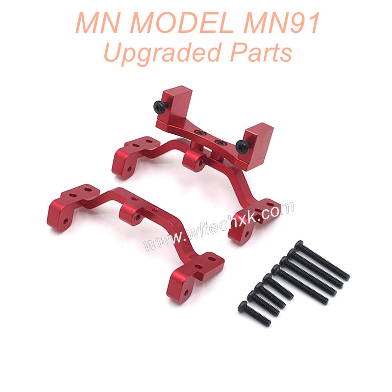 36-MNMODEL-MN91-rc-car-Upgrades-Parts-Connect-Rod-Seat-and-Rear-Servo-Seat-Red