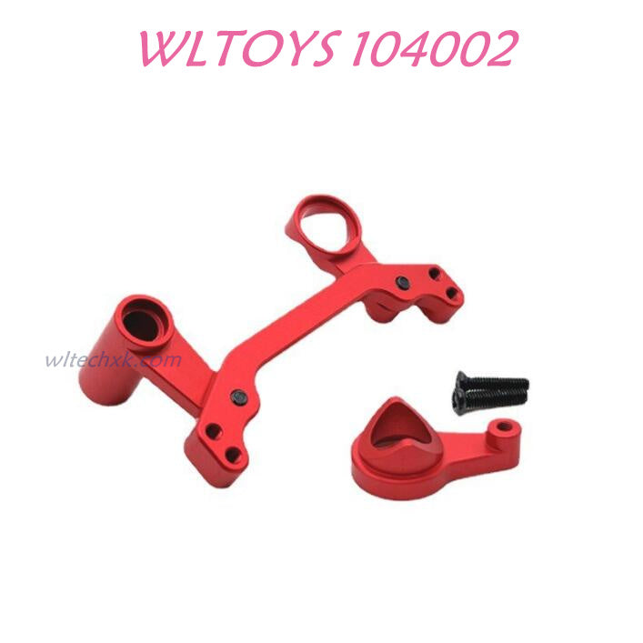 WLTOYS 104002 Steering Set Upgrade 1/10 Brushless 60 km/h RC Car red