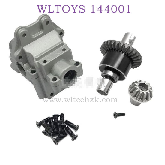 WLTOYS 144001 1/14 RC Car Upgrade parts Differential Assembly with Gearbox silver