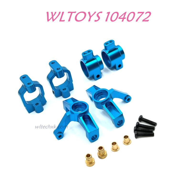 Upgrade part of WLTOYS 104072 Upgrade Parts Front and Read Wheel Cup 1/10 4WD 2.4Ghz 60km/h RC Car RTR blue