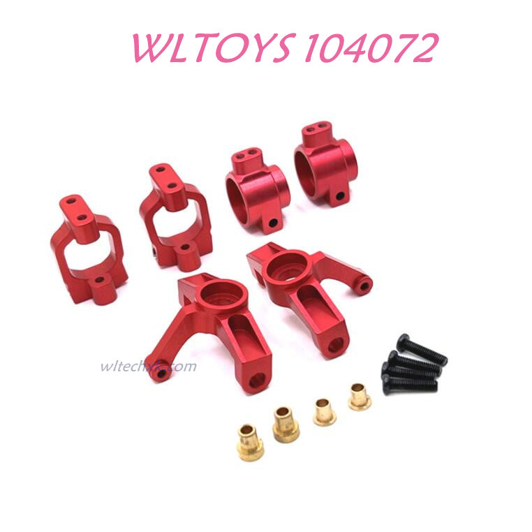 Upgrade part of WLTOYS 104072 Upgrade Parts Front and Read Wheel Cup 1/10 4WD 2.4Ghz 60km/h RC Car RTR red