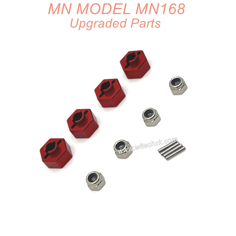 38-MN-Model-MN168-Upgrade parts Metal Nuts kit Red(1)