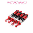 WLTOYS 104002 Upgrade parts Front and Rear Spring shock absorber