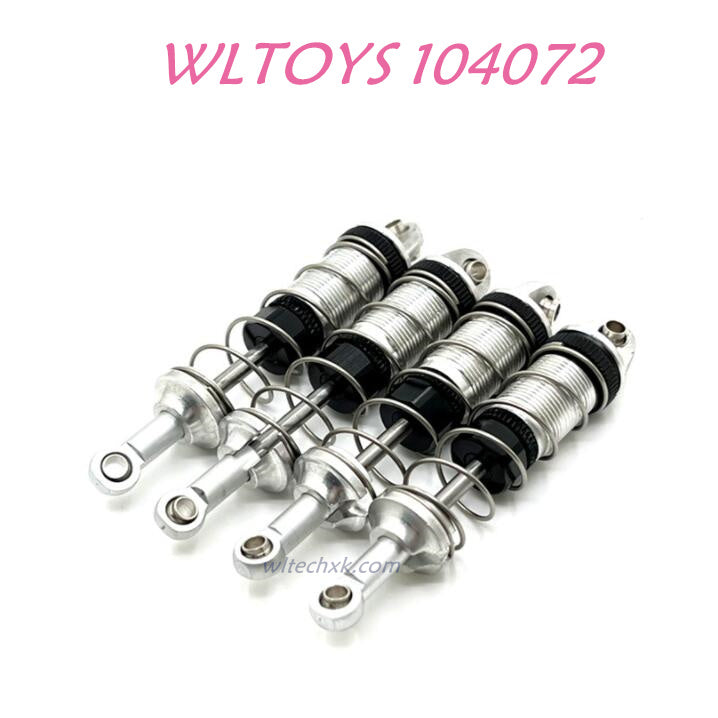 Upgrade part of WLTOYS 104072 Upgrade Parts Front and Rear Shock 1/10 4WD 2.4Ghz 60km/h RC Car RTR silver