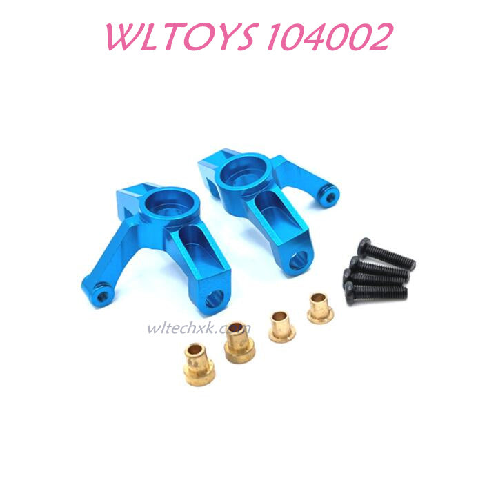 WLTOYS 104002 Front Steering Cup Upgrade 1/10 Brushless 60km/h RC Car blue