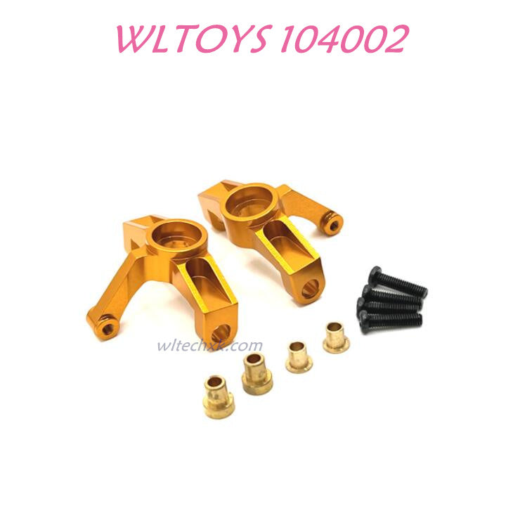 WLTOYS 104002 Front Steering Cup Upgrade 1/10 Brushless 60km/h RC Car yellow