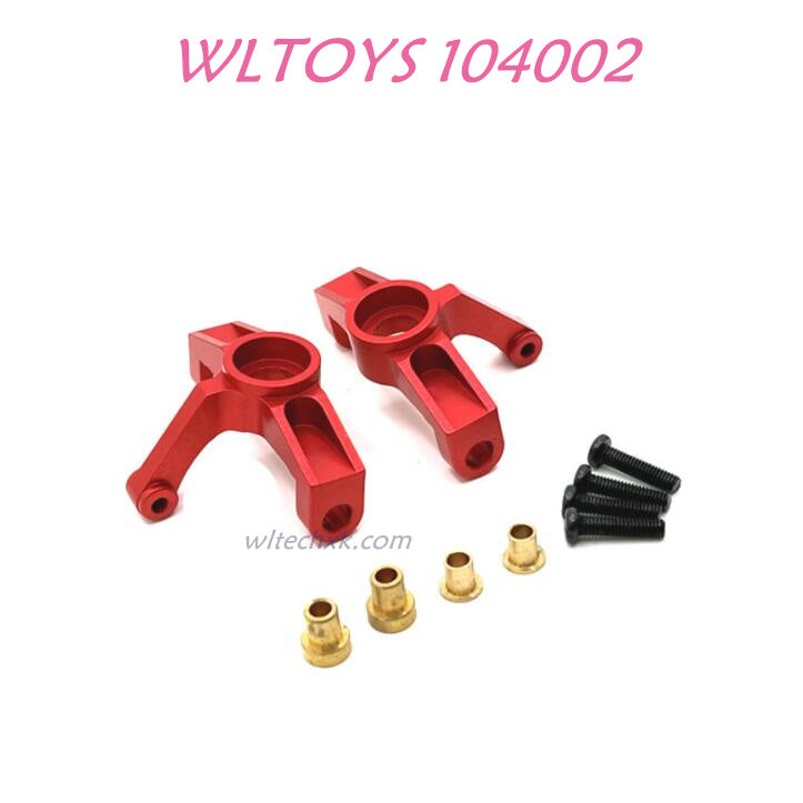 WLTOYS 104002 Front Steering Cup Upgrade 1/10 Brushless 60km/h RC Car red