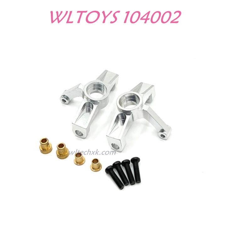 WLTOYS 104002 Front Steering Cup Upgrade 1/10 Brushless 60km/h RC Car silver