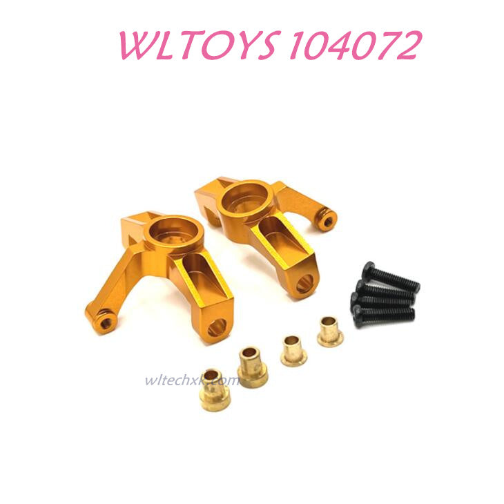 Upgrade part of WLTOYS 104072 Upgrade Parts Front Steering Cup 1/10 4WD 2.4Ghz 60km/h RC Car RTR gold