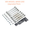 4-MN-MODEL-MN90-D90-rc-car-Upgrade-Parts-Metal-Connect-Rods-Silver