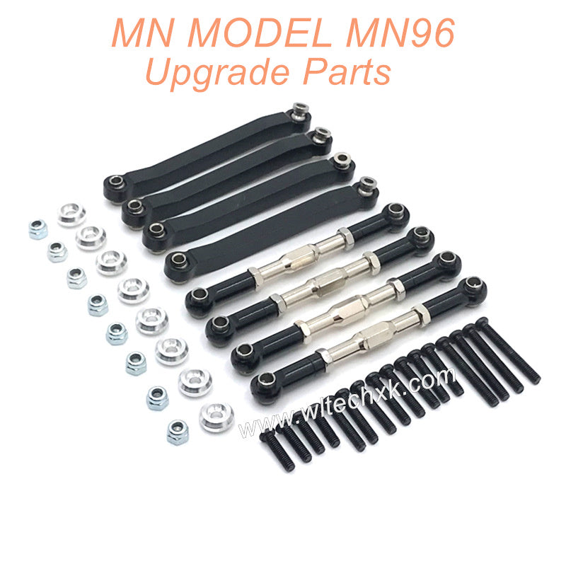 4-MN-MODEL-MN96-Upgrade-Parts-Metal-Connect-Rods-Black