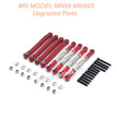 4-MN-MODEL-MN99-MN99S-Upgrade-Parts-Metal-Connect-Rods-Red