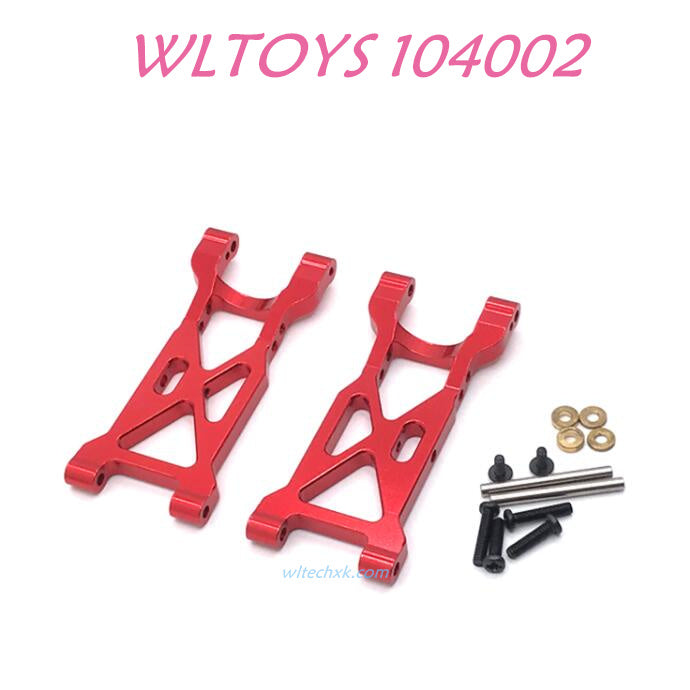 WLTOYS 104002 Rear Swing Arm Upgrade 1/10 brushless 4WD Brushless 60km/h RC Car red