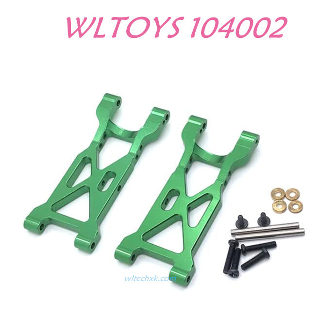 WLTOYS 104002 Rear Swing Arm Upgrade 1/10 brushless 4WD Brushless 60km/h RC Car green