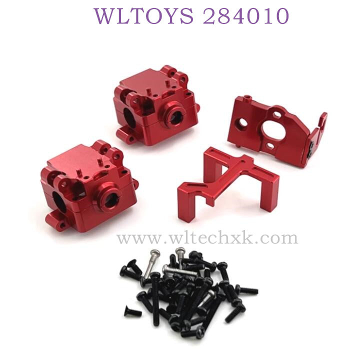 Upgrade parts of WLTOYS 284010 RC Car Differential Box red
