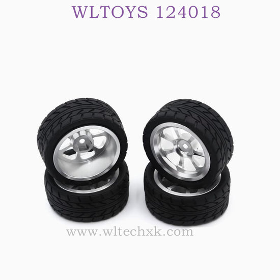 WLTOYS 124018 RC Car Upgrade parts Wheel Metal Hub silver