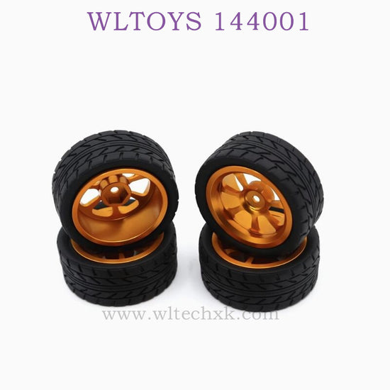 WLTOYS 144001 1/14 RC Car Upgrade parts Wheel Metal Hub gold