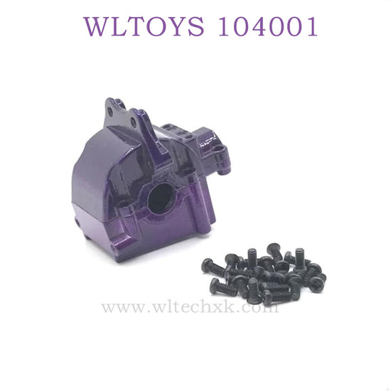 Upgrade parts of WLTOYS 124016 RC Car Metal Gearbox purple