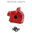 WLTOYS 124019 1/12 RC Car Upgrade Metal Gearbox red