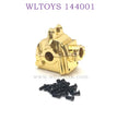 WLTOYS 144001 1/14 RC Car Upgrade parts Metal Gearbox gold