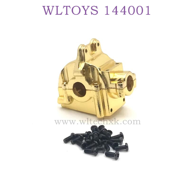 WLTOYS 144001 1/14 RC Car Upgrade parts Metal Gearbox gold