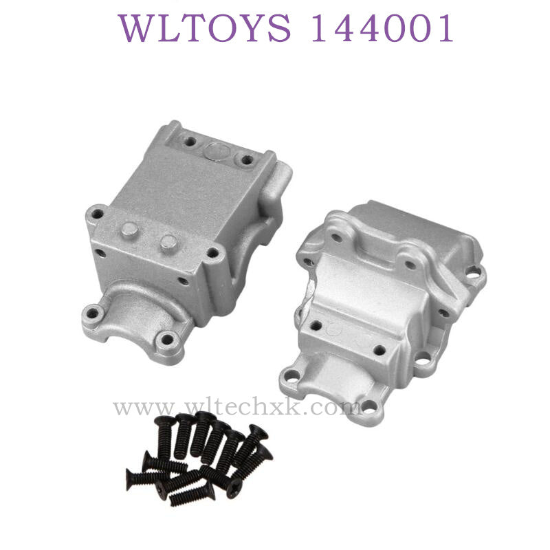 WLTOYS 144001 1/14 RC Car Upgrade parts Metal Gearbox silver