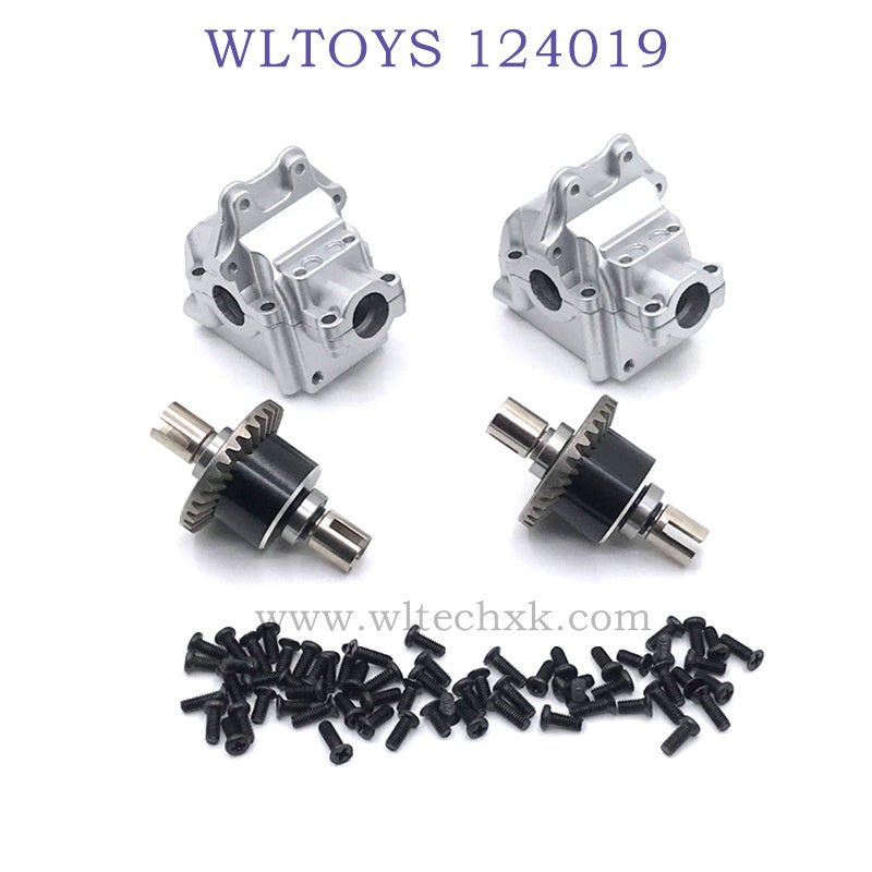 WLTOYS 124019 1/12 RC Car Upgrade Metal Gearbox silver