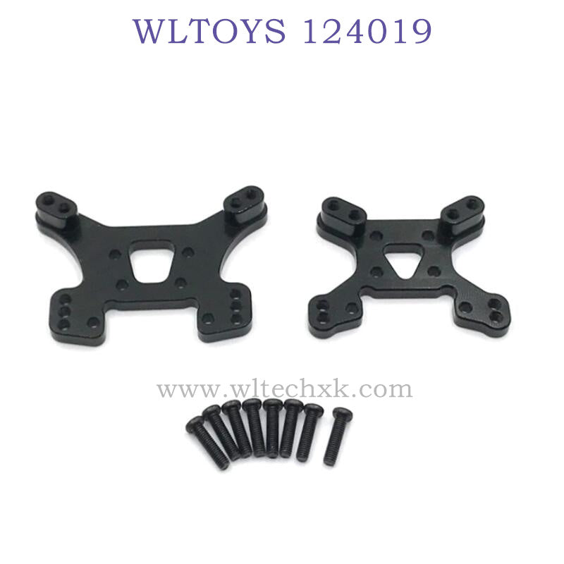 WLTOYS 124019 1/12 RC Car Upgrade Rear and Front Shock Plate black