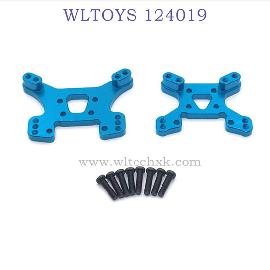 WLTOYS 124019 1/12 RC Car Upgrade Rear and Front Shock Plate blue