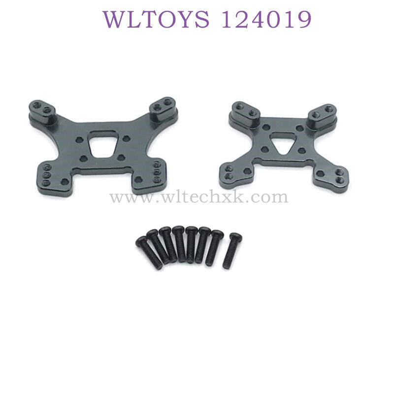 WLTOYS 124019 1/12 RC Car Upgrade Rear and Front Shock Plate titanium