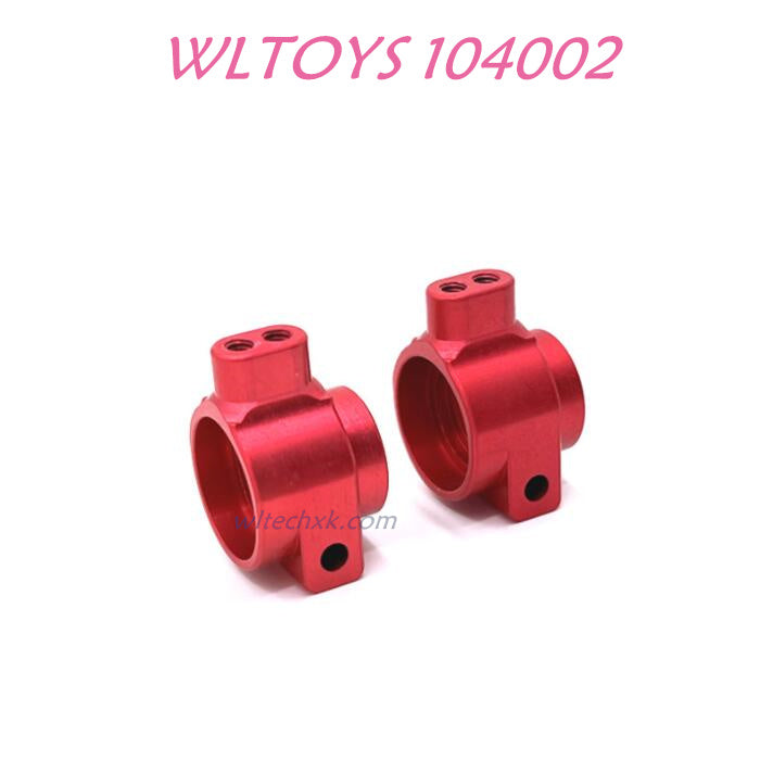 WLTOYS 104002 Rear Wheel Cups New Style New Style Upgrade 1/10 Brushless 60 km/h RC Car red