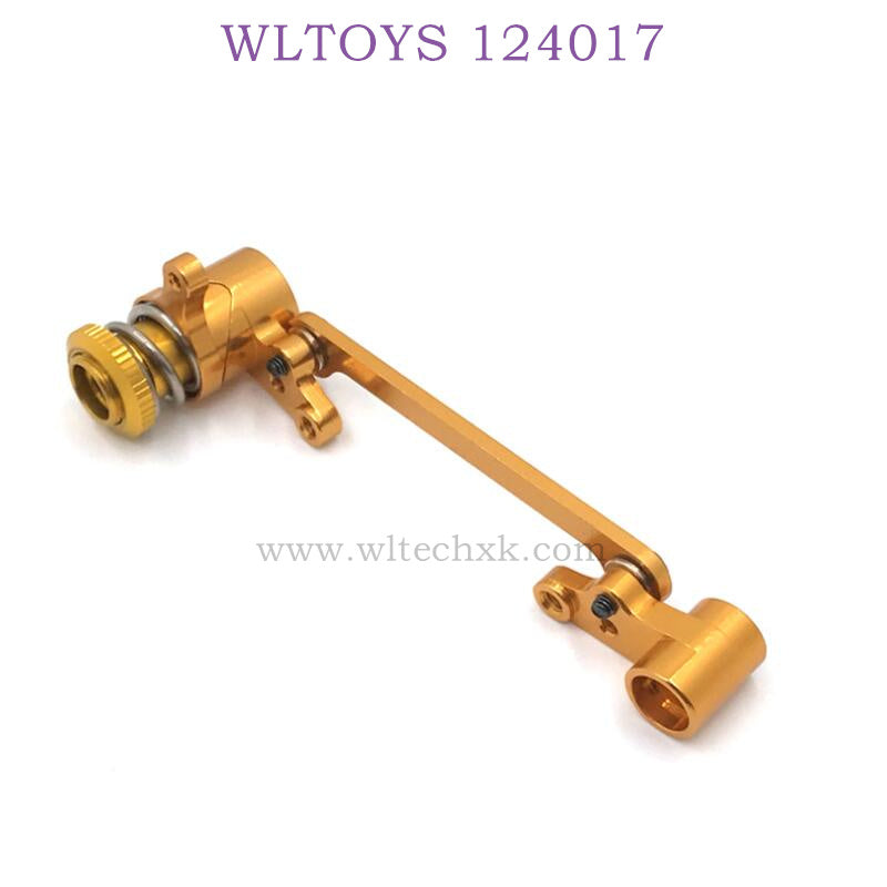  WLTOYS 124017 RC Car Upgrade Part Metal Steering Kit gold