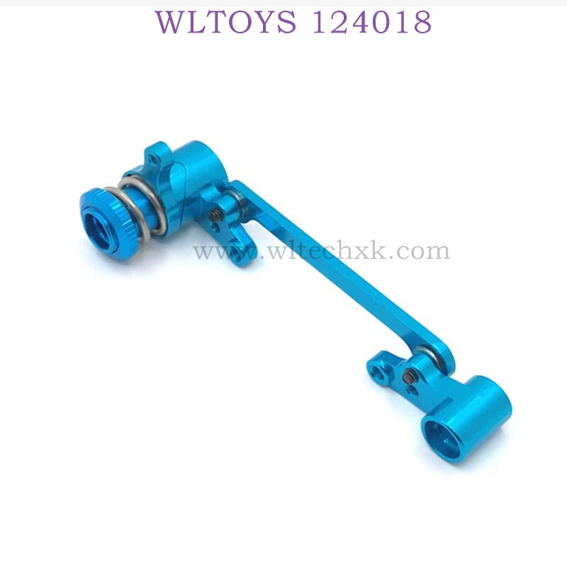WLTOYS 124018 RC Car Upgrade Part Metal Steering Kit blue