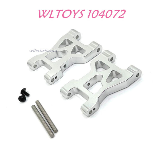 Upgrade part of WLTOYS 104072 Upgrade Parts Front Swing Arm 1/10 4WD 2.4Ghz 60km/h RC Car RTR silver