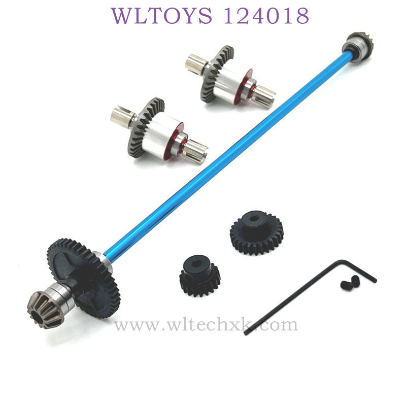 WLTOYS 124018 RC Car Upgrade Part differential Gear and Big Gear blue