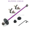 WLTOYS 124018 RC Car Upgrade Part differential Gear and Big Gear purple