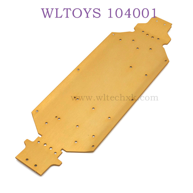 Upgrade parts of WLTOYS 124016 RC Car Bottom Plate gold