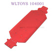 Upgrade parts of WLTOYS 124016 RC Car Bottom Plate red