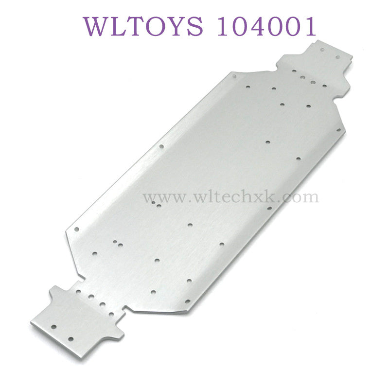 Upgrade parts of WLTOYS 124016 RC Car Bottom Plate silver