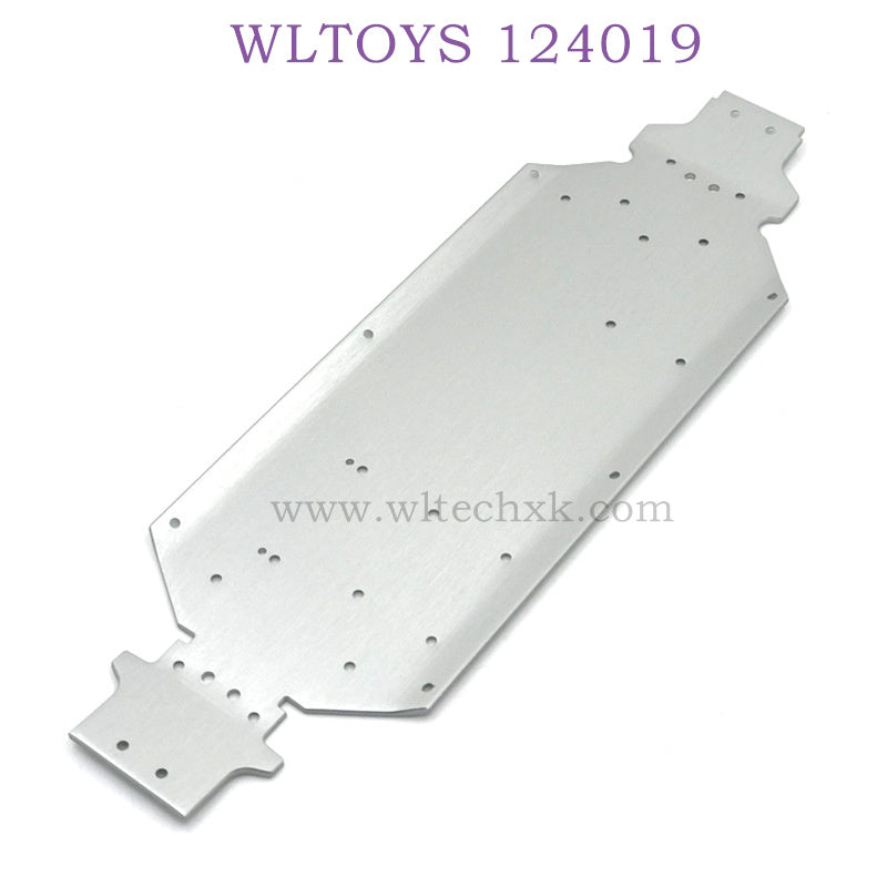 WLTOYS 124019 1/12 RC Car Upgrade Bottom Plate silver