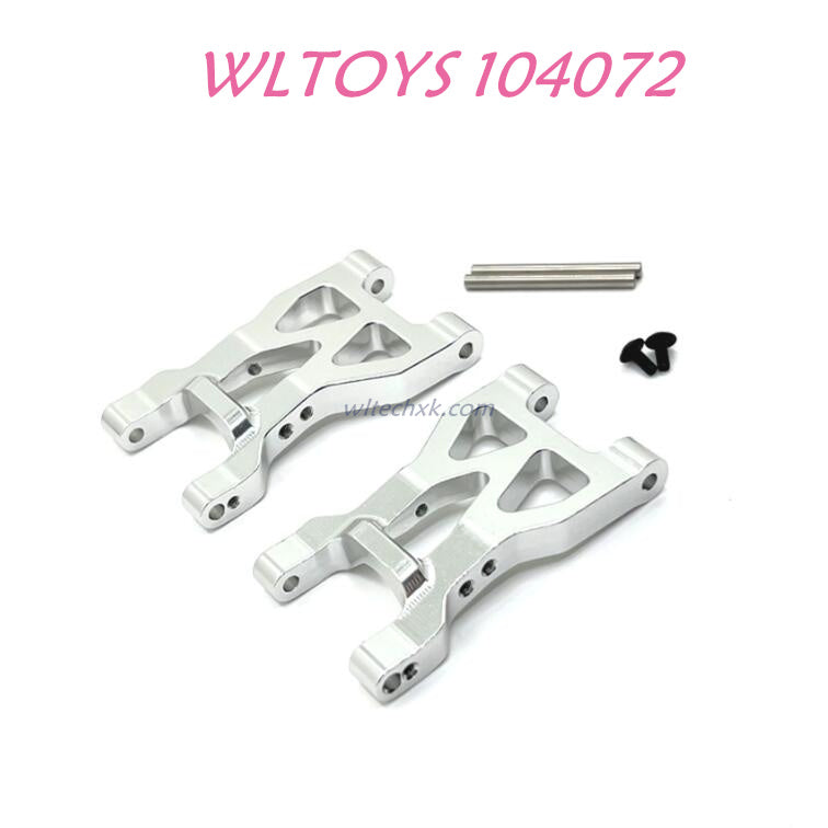 Upgrade part of WLTOYS 104072 Upgrade Parts Rear Swing Arm 1/10 4WD 2.4Ghz 60km/h RC Car RTR silver