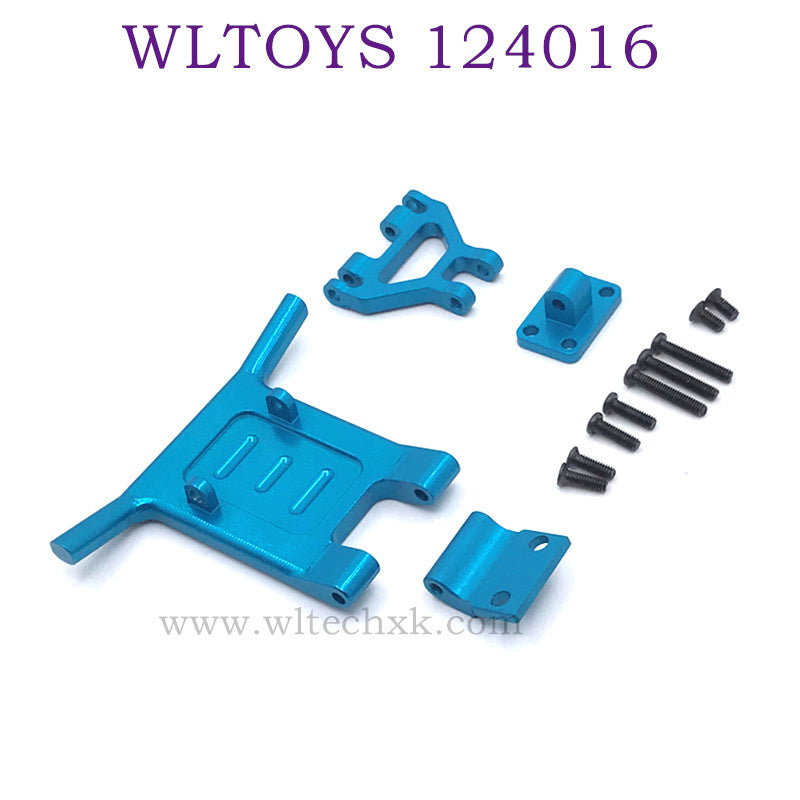 Upgrade parts of WLTOYS 124016 RC Car Front Protect Frame Kit blue