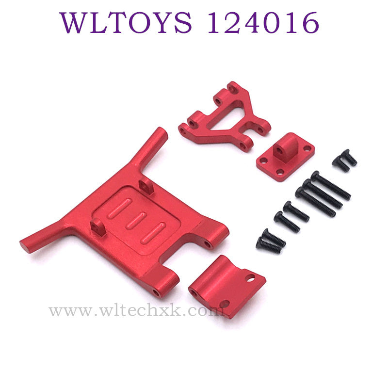 Upgrade parts of WLTOYS 124016 RC Car Front Protect Frame Kit red