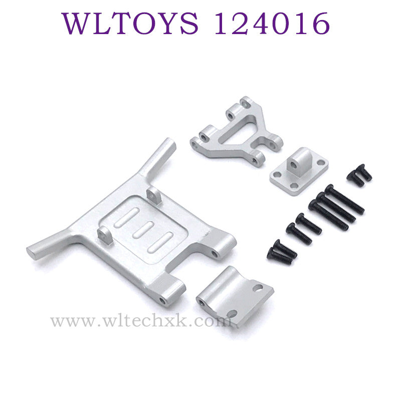 Upgrade parts of WLTOYS 124016 RC Car Front Protect Frame Kit silver