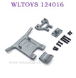 Upgrade parts of WLTOYS 124016 RC Car Front Protect Frame Kit titanium