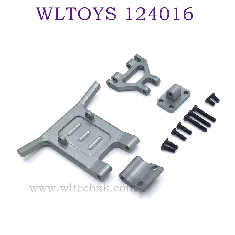 Upgrade parts of WLTOYS 124016 RC Car Front Protect Frame Kit titanium